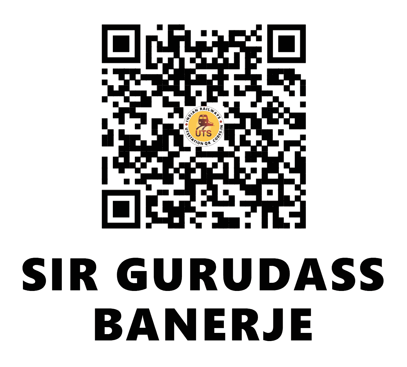 UTS QR Code for SIR GURUDASS BANERJE - SGBA - ER (WEST BENGAL)